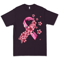 Plum pink cancer ribbon Premium Tee - AdoDesignShop