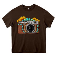 Sunflower Gemstone Vintage Camera Heavy Core Tee | Teevron