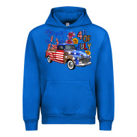 Cobalt Western Truck Fourth Of July America Urban Hoodie - FaDigitalArtStudio