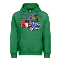 Emerald Western Truck Fourth Of July America Urban Hoodie - FaDigitalArtStudio