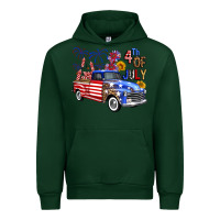 Forest Green Western Truck Fourth Of July America Urban Hoodie - FaDigitalArtStudio