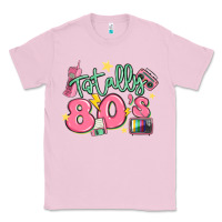 Bubblegum Pink totally 80s retro vintage Classic Tee - MaliasSmallBusiness