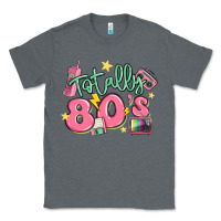 Charcoal Heather totally 80s retro vintage Classic Tee - MaliasSmallBusiness