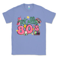 Colony Blue totally 80s retro vintage Classic Tee - MaliasSmallBusiness