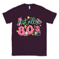 Plum totally 80s retro vintage Classic Tee - MaliasSmallBusiness