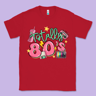 Totally 80s Retro Vintage Classic Tee Designed By Maliassmallbusiness