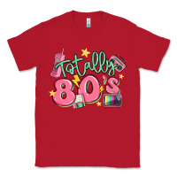 Red totally 80s retro vintage Classic Tee - MaliasSmallBusiness