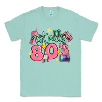 Seafoam totally 80s retro vintage Classic Tee - MaliasSmallBusiness