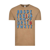 Vintage Coffee alphabet autism awareness Vintage Tee - MaliasSmallBusiness
