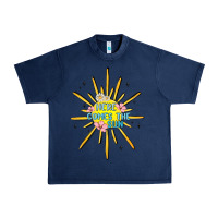 Navy here comes the sun Urban Heavy Tee - MaliasSmallBusiness