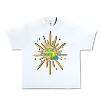 White here comes the sun Urban Heavy Tee - MaliasSmallBusiness