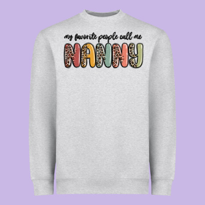 My Favorite People Call Me Nanny Heavyweight Sweatshirt Designed By Maliassmallbusiness