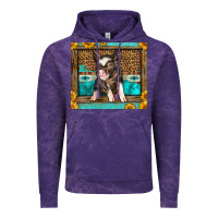 Cloud Purple Western Cute Pig Vintage Hoodie - LillyAllenDesigns