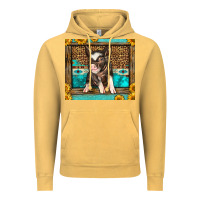 Vintage Mustard Western Cute Pig Vintage Hoodie - LillyAllenDesigns