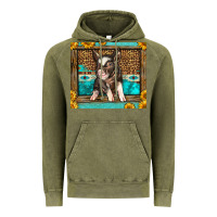 Vintage Olive Western Cute Pig Vintage Hoodie - LillyAllenDesigns