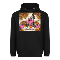 Black happy fall y'all cowgirl Heavyweight Hoodie - TumblerDesignByShophia