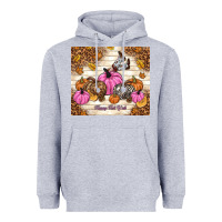 Heather Grey happy fall y'all cowgirl Heavyweight Hoodie - TumblerDesignByShophia