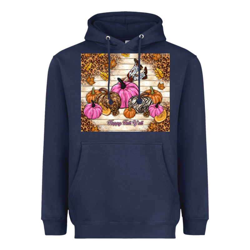 Happy Fall Y'all Cowgirl Heavyweight Hoodie by TumblerDesignByShophia | Teevron