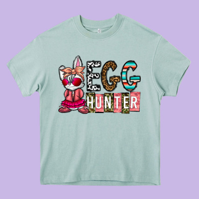 Egg Hunter Heavy Core Tee Designed By Cowhidedigitalart