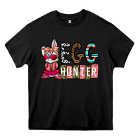 Black Egg Hunter Heavy Core Tee - CowhideDigitalArt