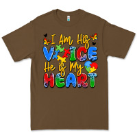 Cacao i am his voice he is my heart Premium Tee - JahusDesignShop