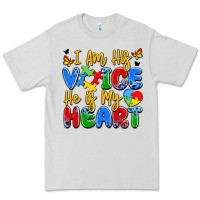 Dove Grey i am his voice he is my heart Premium Tee - JahusDesignShop