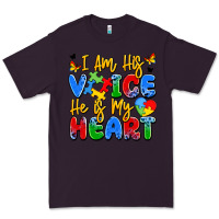 Plum i am his voice he is my heart Premium Tee - JahusDesignShop