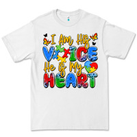 White i am his voice he is my heart Premium Tee - JahusDesignShop