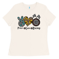 Bone peace love racing Ladies Tee - CowhideDigitalArt