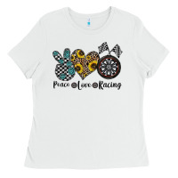 Peace Love Racing Ladies Tee | Teevron
