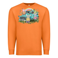 Carrot Easter gnomies with truck Easter Day Premium Sweatshirt - HowdyJamesFarm