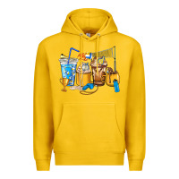 Lemon Volleyball coffee cups Premium Hoodie - HowdyJamesFarm