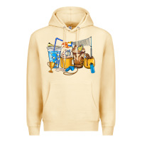 Pina Colada Volleyball coffee cups Premium Hoodie - HowdyJamesFarm