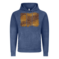 Vintage Denim leopard background Vintage Hoodie - BarkalooDesign