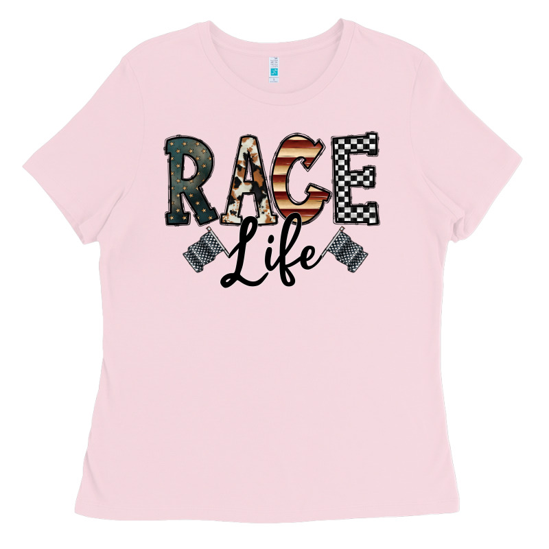 Race Life Ladies Tee by CowhideDigitalArt | Teevron