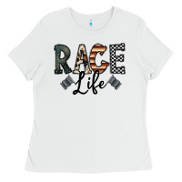 White race life Ladies Tee - CowhideDigitalArt