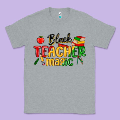 Black Teacher Magic Juneteenth Classic Tee Designed By Maliassmallbusiness