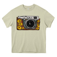 Mossy sunflower leopard vintage camera Heavy Core Tee - FaDigitalArtStudio