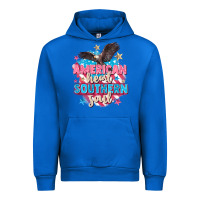 Cobalt American heart southern soul 4th of july Urban Hoodie - FaDigitalArtStudio