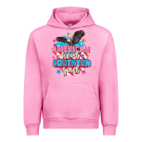 Fuchsia Pink American heart southern soul 4th of july Urban Hoodie - FaDigitalArtStudio