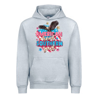 Heather Grey American heart southern soul 4th of july Urban Hoodie - FaDigitalArtStudio