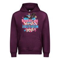 Mauve Wine American heart southern soul 4th of july Urban Hoodie - FaDigitalArtStudio