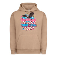 Pigment Burro American heart southern soul 4th of july Urban Hoodie - FaDigitalArtStudio