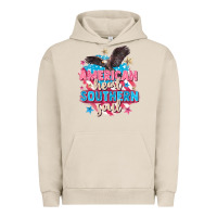 Pigment French Oak American heart southern soul 4th of july Urban Hoodie - FaDigitalArtStudio