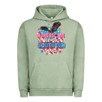 Pigment Oil Green American heart southern soul 4th of july Urban Hoodie - FaDigitalArtStudio