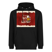 Black i'm just here for the butterbeer Heavyweight Hoodie - TumblerDesignByShophia