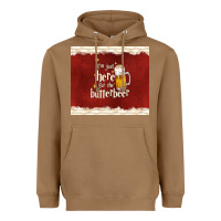 Toasted Coconut i'm just here for the butterbeer Heavyweight Hoodie - TumblerDesignByShophia