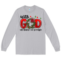 Moon Dust with god all things are possible Long Sleeve Tee - MaliasSmallBusiness