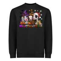 Black Happy Hallothanksmas heifers Heavyweight Sweatshirt - NancyCooperArtShop