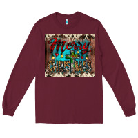 Burgundy merry christmas cross tumbler Long Sleeve Tee - JahusDesignShop